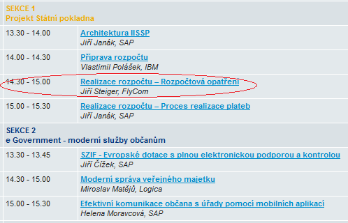 Program SAP Info Day
